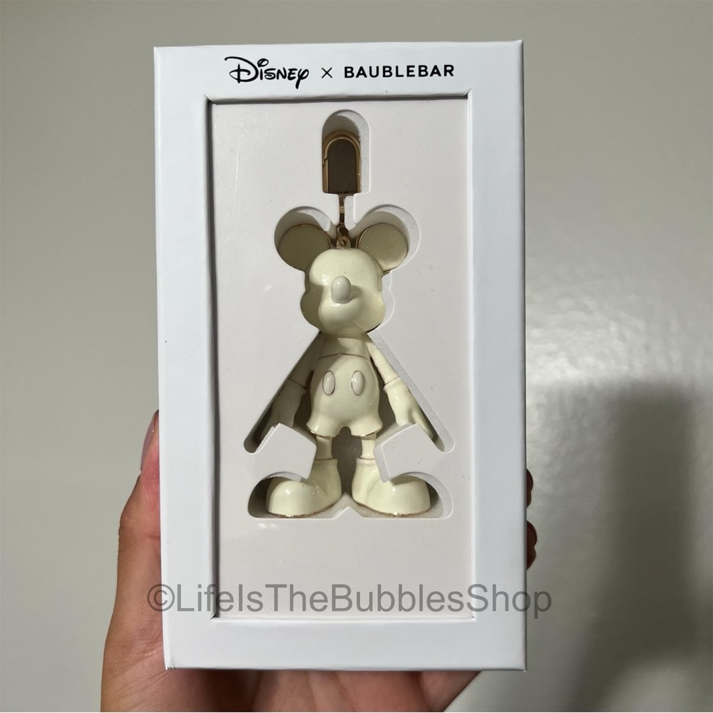 Disney - BaubleBar Mickey Mouse Bag Charm - White